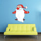 Christmas Santa Claus long beard sticker, red hat and suit with white beard