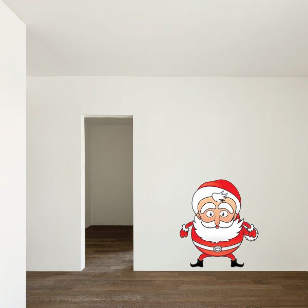 Image of Christmas Santa Ready Pose Sticker