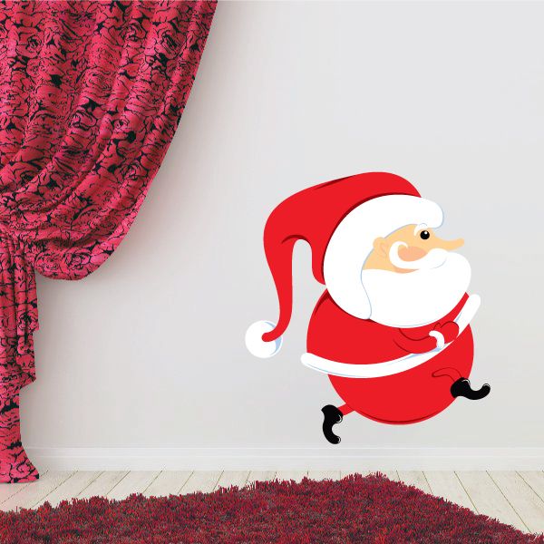 Image of Christmas Santa Sneaking Sticker