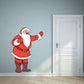 Christmas Santa waving sticker, red suit and white beard