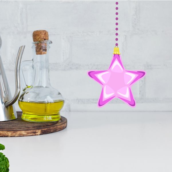 Image of Christmas Star Ornament Wall Decal - Vinyl Sticker - Car Sticker - IDCOLOR026