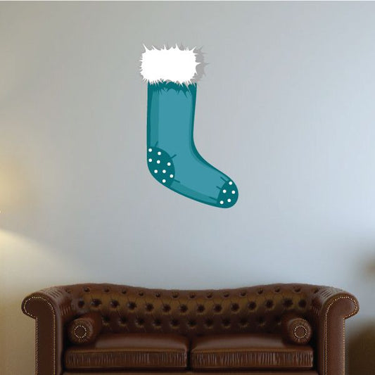 Image of Christmas Stocking Humble Dotted Patch Sticker