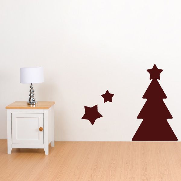 Image of Christmas Tree Christmas Wall Decal - Vinyl Decal - Car Decal - Id005