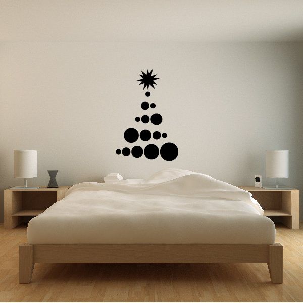 Image of Christmas Tree Dots Decal