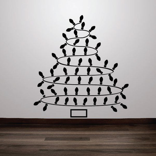 Image of Christmas Tree Lights Decal