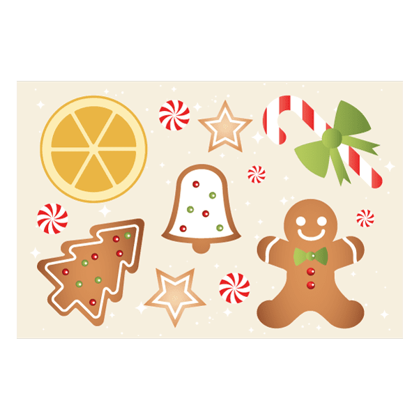 Image of Christmas - Xmas Cookie Sticker Sheet