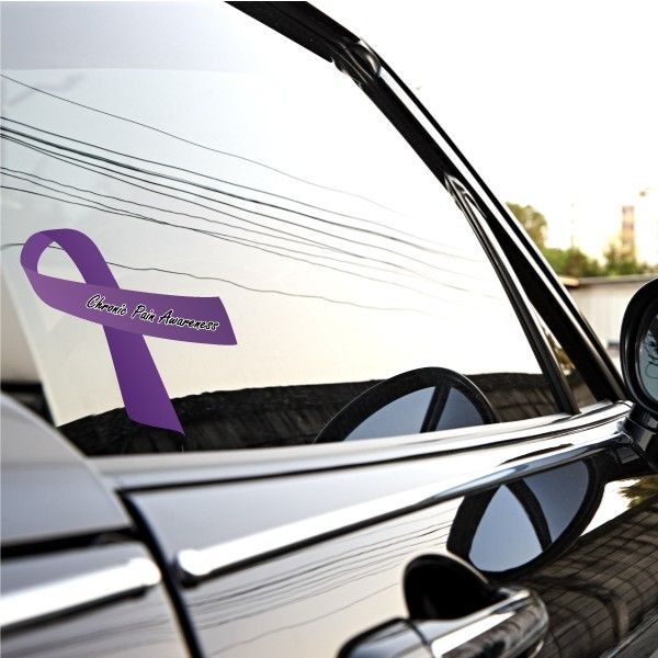 Image of Chronic Pain Awareness Ribbon Vinyl Sticker