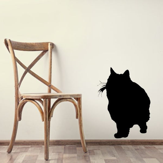 Image of Chubby Cat Looking Decal