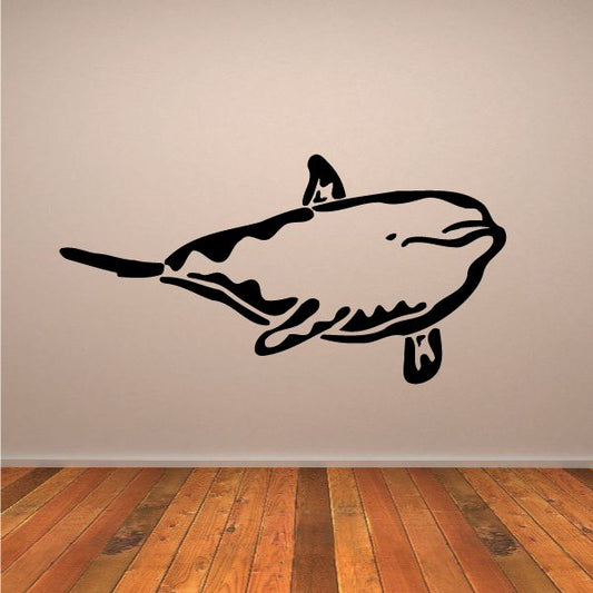 Image of Chubby Dolphin Decal