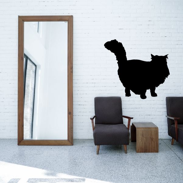 Image of Chubby Posed Cat Decal