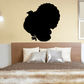 Black chubby turkey silhouette wall decal