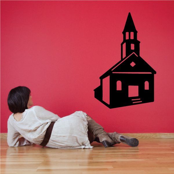 Image of Church Wall Decal - Vinyl Decal - Car Decal - NS002