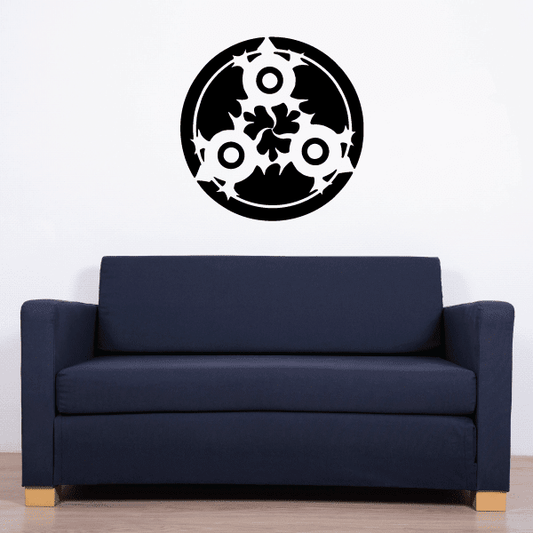 Image of Circle Design Turtle Decal