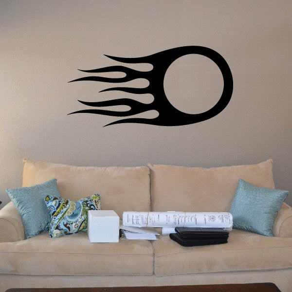 Image of Circle Flame Decals