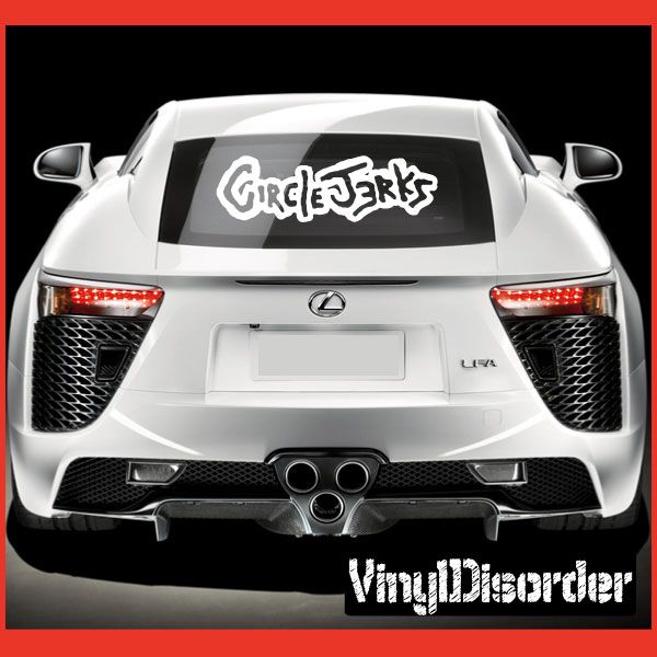 Image of Circle Jerks Text Decal