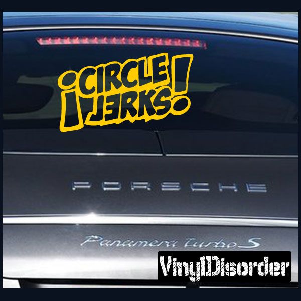 Image of Circle Jerks Text Decal