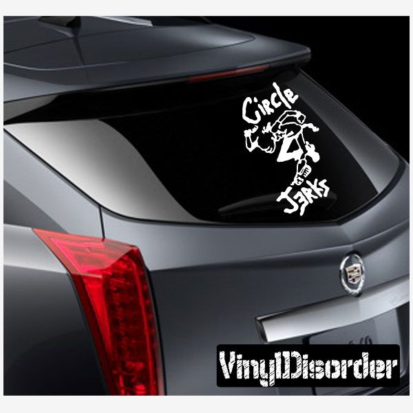 Image of Circle Jerks Text Logo Decal