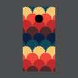 Image of Circle Pattern Cornhole Board Wraps