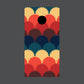 Image of Circle Pattern Cornhole Board Wraps