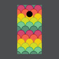 Image of Circle Pattern Cornhole Board Wraps