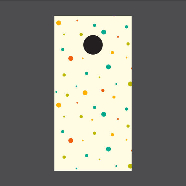 Image of Circle Pattern Cornhole Board Wraps