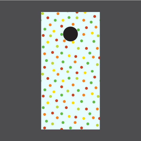 Image of Circle Pattern Cornhole Board Wraps
