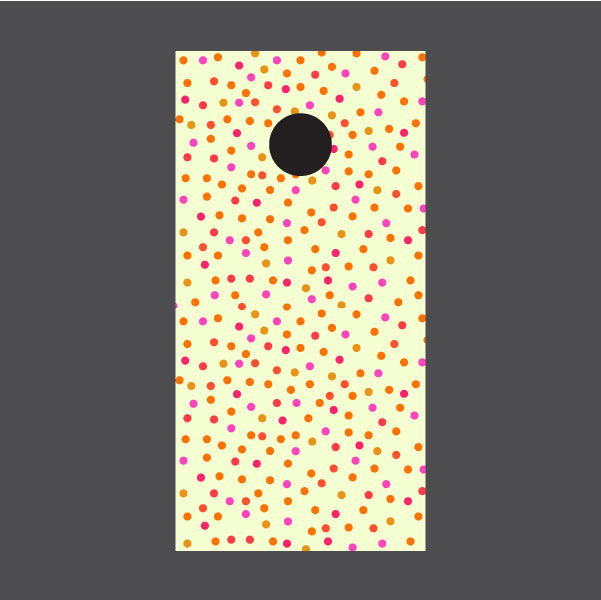 Image of Circle Pattern Cornhole Board Wraps