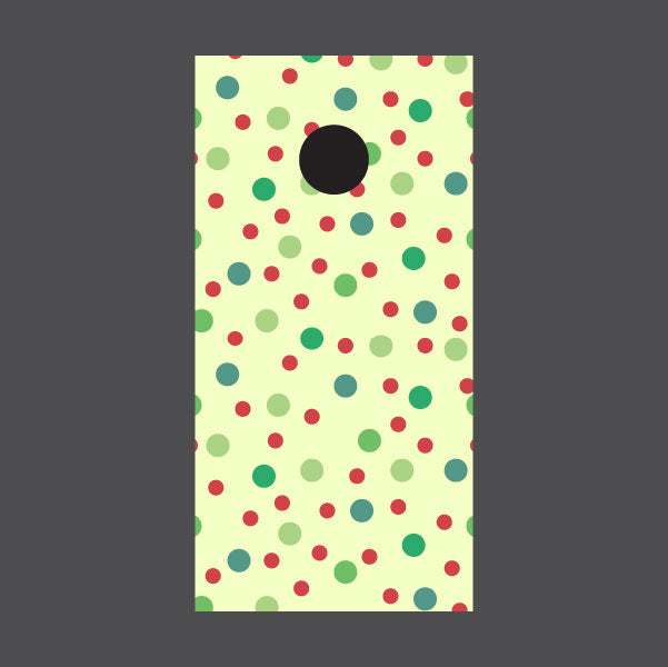 Image of Circle Pattern Cornhole Board Wraps