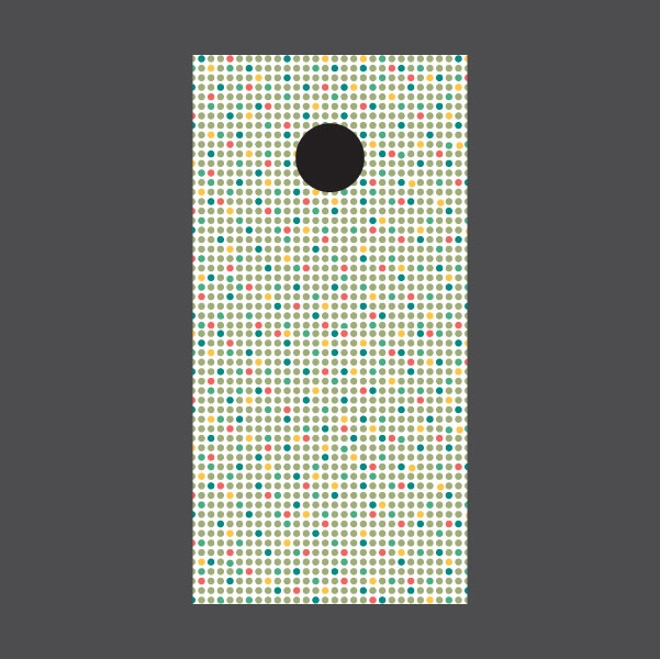Image of Circle Pattern Cornhole Board Wraps