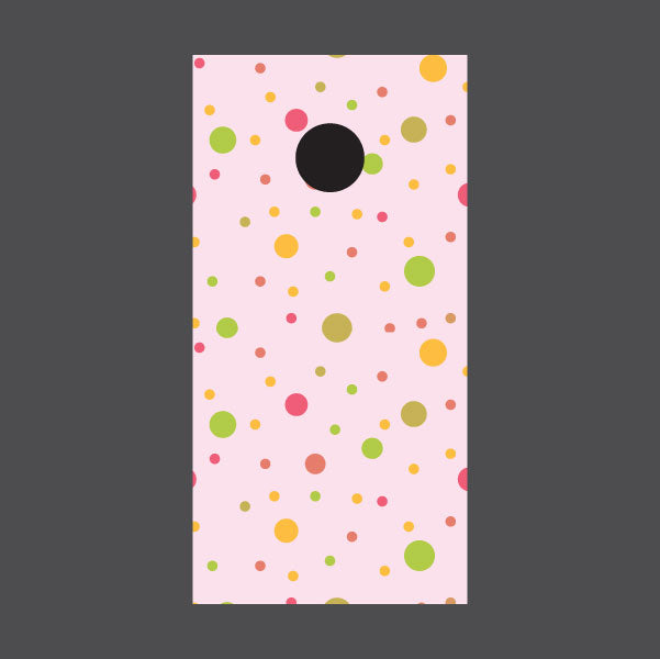 Image of Circle Pattern Cornhole Board Wraps