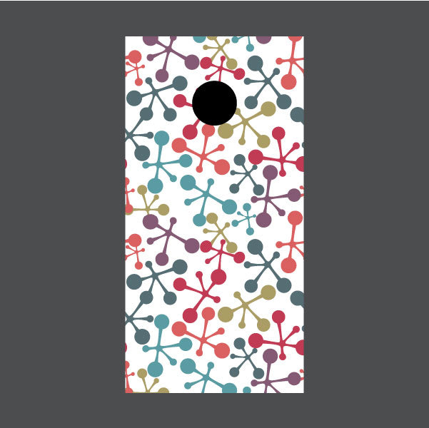 Image of Circle Pattern Cornhole Board Wraps