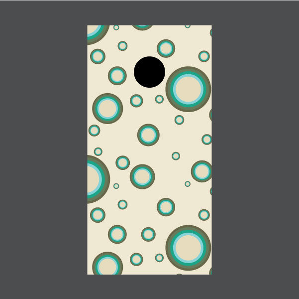 Image of Circle Pattern Cornhole Board Wraps