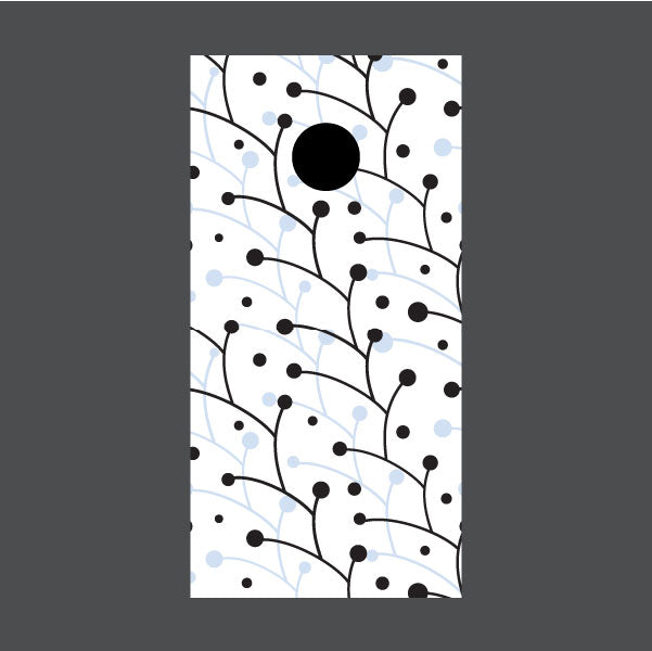 Image of Circle Pattern Cornhole Board Wraps