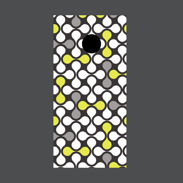 Image of Circle Pattern Cornhole Board Wraps