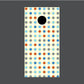Image of Circle Pattern Cornhole Board Wraps