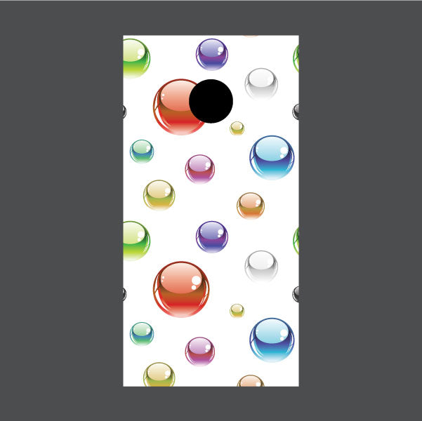Image of Circle Pattern Cornhole Board Wraps