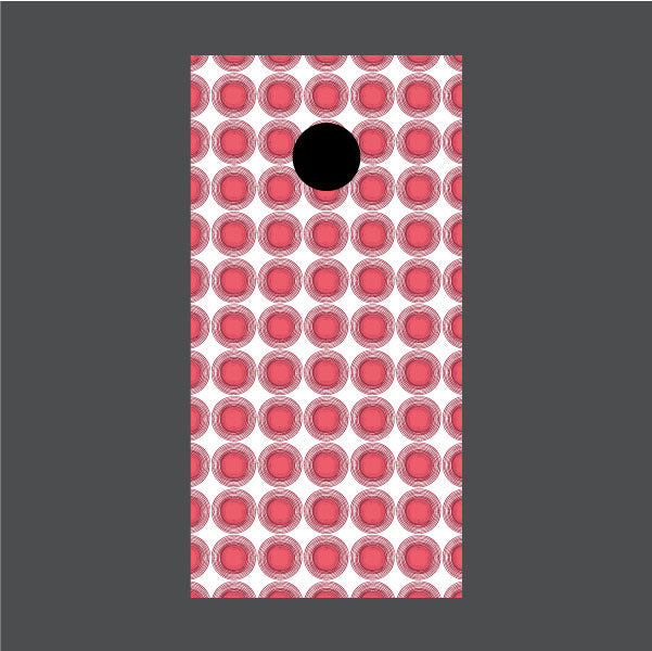Image of Circle Pattern Cornhole Board Wraps