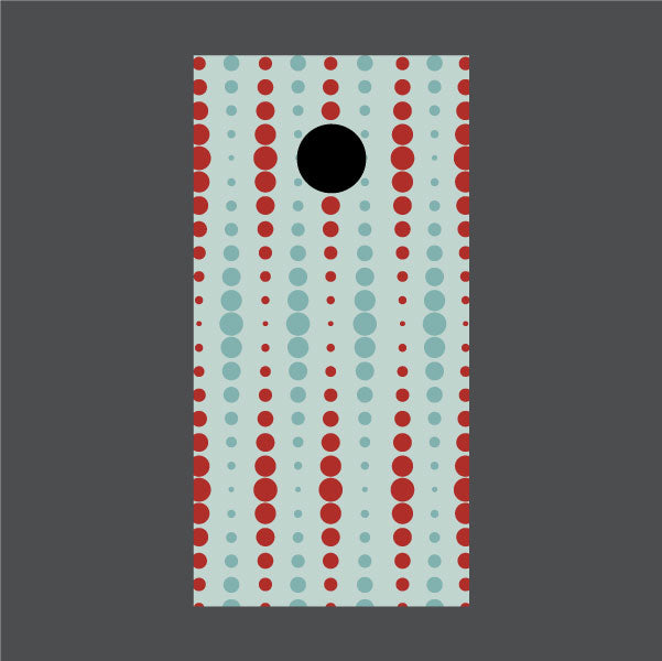Image of Circle Pattern Cornhole Board Wraps