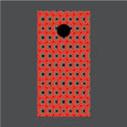 Image of Circle Pattern Cornhole Board Wraps