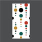 Image of Circle Pattern Cornhole Board Wraps
