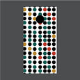 Image of Circle Pattern Cornhole Board Wraps