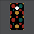 Image of Circle Pattern Cornhole Board Wraps