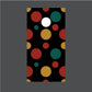 Image of Circle Pattern Cornhole Board Wraps