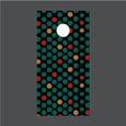 Image of Circle Pattern Cornhole Board Wraps