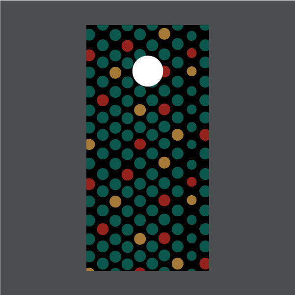 Image of Circle Pattern Cornhole Board Wraps
