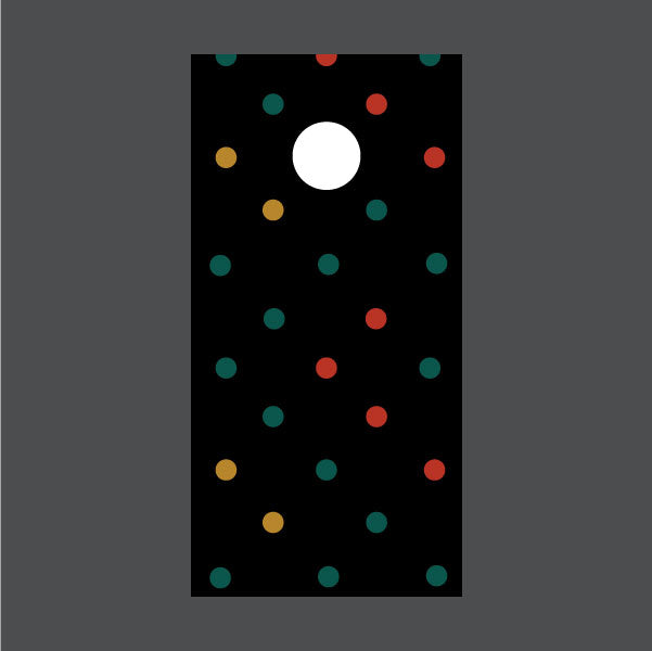 Image of Circle Pattern Cornhole Board Wraps