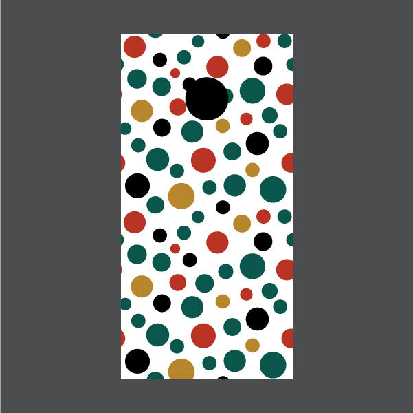 Image of Circle Pattern Cornhole Board Wraps