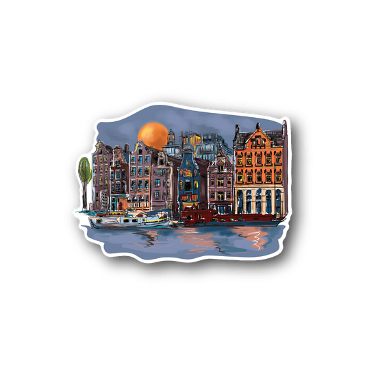 Image of CIty Night View Sticker