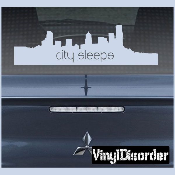 Image of City Sleeps Decal