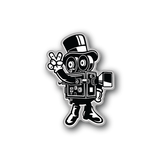 Image of Classic Camera Man Sticker